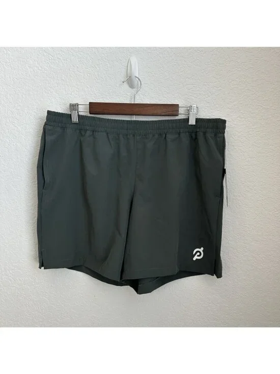 Peloton Unlined Drawstring Men’s Size L US Green Training Shorts 7” Inseam - Picture 9 of 10